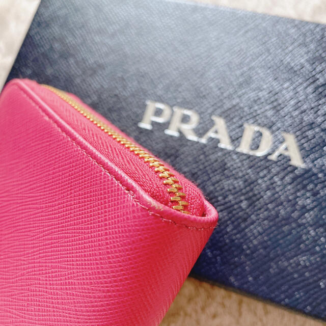 PRADA プラダ 超美品★ サファイアーノ 長財布 PEONIA ピンク