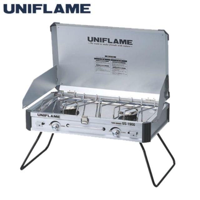 UNIFLAME(ユニフレーム)の【新品未開封】ユニフレーム ツインバーナー US-1900 610305  スポーツ/アウトドアのアウトドア(ストーブ/コンロ)の商品写真