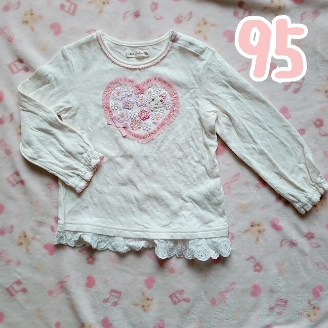 coeur a coeur(クーラクール)の春2　coeur a coeur　95　カットソー キッズ/ベビー/マタニティのキッズ服女の子用(90cm~)(Tシャツ/カットソー)の商品写真