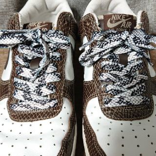 NIKE - 【日曜日限定価格】ナイキ エアフォース1 茶蛇~シュー