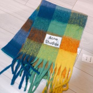 アクネ(ACNE)の【新品】acne studios チェックマフラー(マフラー/ショール)