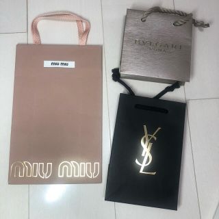 ミュウミュウ(miumiu)のmiumiu BVLGARI ysl紙袋セット(その他)