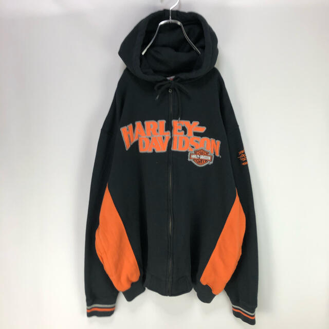 Harley Davidson - ハーレーダビットソン☆刺繍サイドロゴ バイカラー