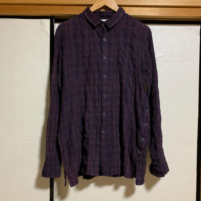日本製 JUN OKAMOTO Wool crushing shirts