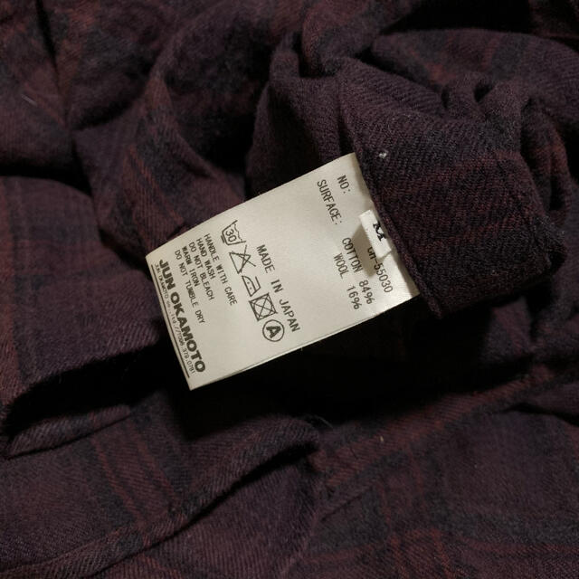 JUN OKAMOTO(ジュンオカモト)の日本製 JUN OKAMOTO Wool crushing shirts メンズのトップス(シャツ)の商品写真