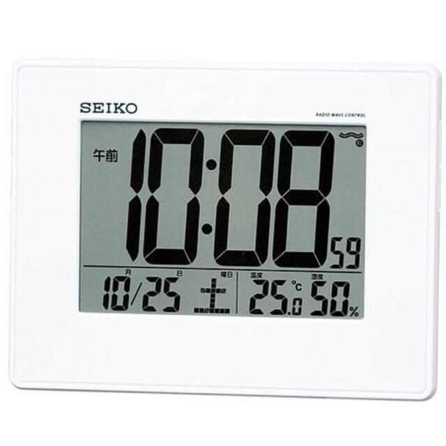 セイコー 掛置き時計 温湿度計 電波時計 | energysource.com.br