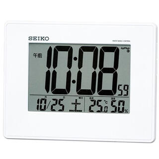 セイコー(SEIKO)のセイコー 掛置き時計　温湿度計　電波時計(置時計)
