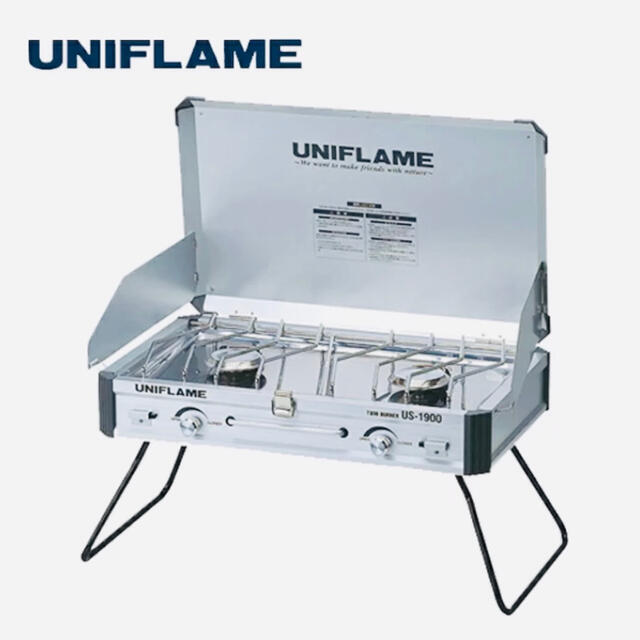 UNIFLAME(ユニフレーム)のユニフレーム ツインバーナー US-1900 610305 UNIFLAME スポーツ/アウトドアのアウトドア(ストーブ/コンロ)の商品写真