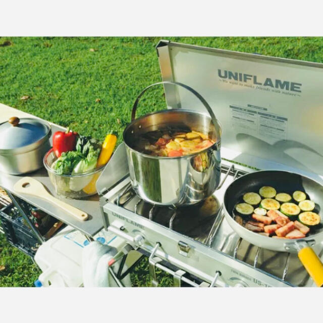 UNIFLAME(ユニフレーム)のユニフレーム ツインバーナー US-1900 610305 UNIFLAME スポーツ/アウトドアのアウトドア(ストーブ/コンロ)の商品写真