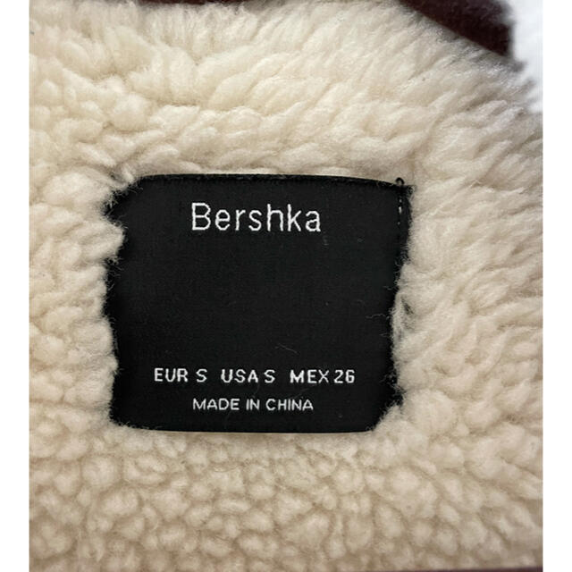 Bershka(ベルシュカ)のBershka ベルシュカ フェイクムートンコート ボア ライダースジャケット  レディースのジャケット/アウター(ムートンコート)の商品写真