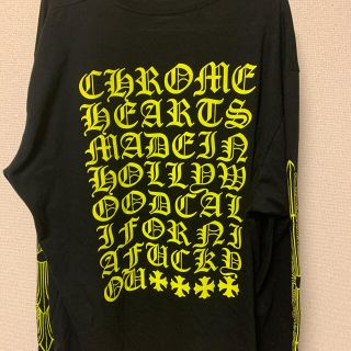 chromhearts クロムハーツ  ロンT イエローバックプリント(Tシャツ/カットソー(七分/長袖))