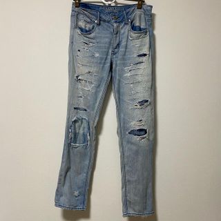 アメリカンイーグル(American Eagle)の【美品】アメリカンイーグル　ダメージジーンズ(デニム/ジーンズ)