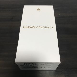 ファーウェイ(HUAWEI)のHUAWEI nova lite 3+ ブラック(スマートフォン本体)