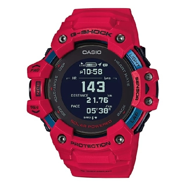 G-SHOCK(ジーショック)の【新品未使用】G-SHOCK  G-SQUAD GBD-H1000-4JR 赤 メンズの時計(腕時計(デジタル))の商品写真