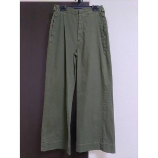 スコットクラブ(SCOT CLUB)の75%オフ☆Mansart☆ワイドパンツ☆9号☆新品タグ付☆12000円☆カーキ(カジュアルパンツ)