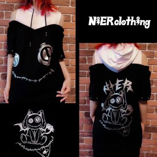 NieR OFF-SHOULDER LAYERED PARKA (パーカー)