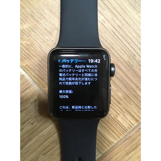 apple watch series3 38㎜ GPSモデル スペースグレー