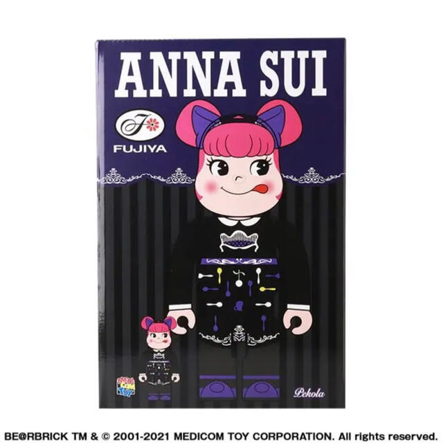 不二家(フジヤ)のBE@RBRICK ANNA SUI x ペコラ 100% & 400% エンタメ/ホビーのおもちゃ/ぬいぐるみ(キャラクターグッズ)の商品写真