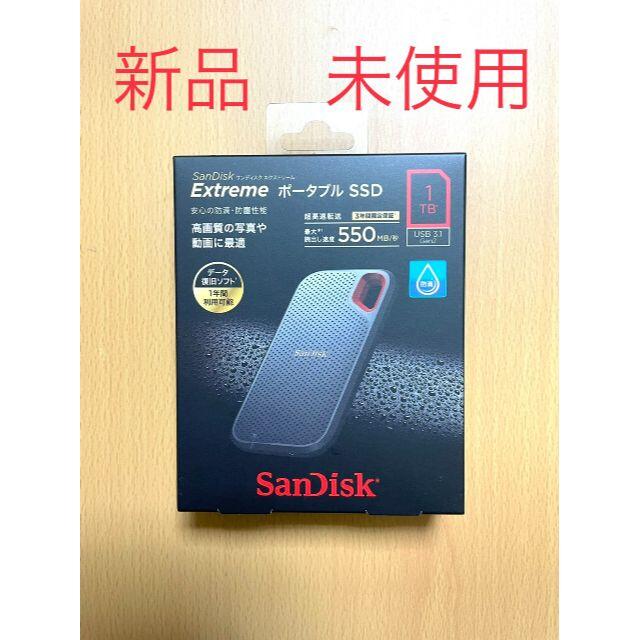 【新品】SanDisk 外付SSD 1TB エクストリーム ポータブル１ＴＢ