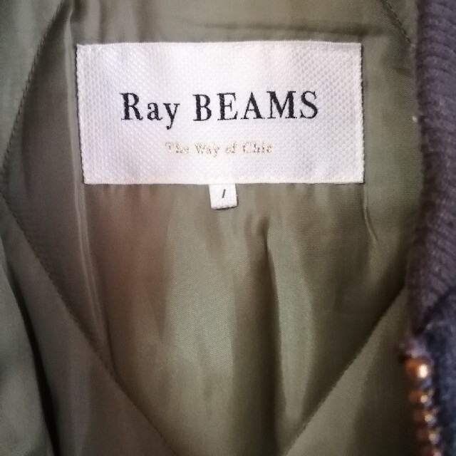 Ray BEAMS(レイビームス)のRay BEAMS / メルトン コンビ MA-1 ジャケット レディースのジャケット/アウター(ブルゾン)の商品写真