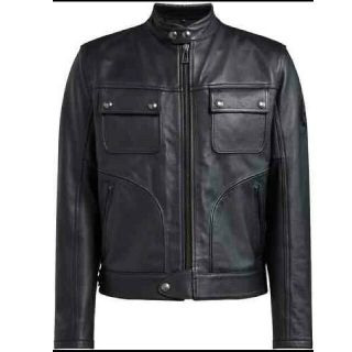 ベルスタッフ(BELSTAFF)の【龍ちゃん様用】新品未使用　黒 belstaff レザージャケット L (レザージャケット)