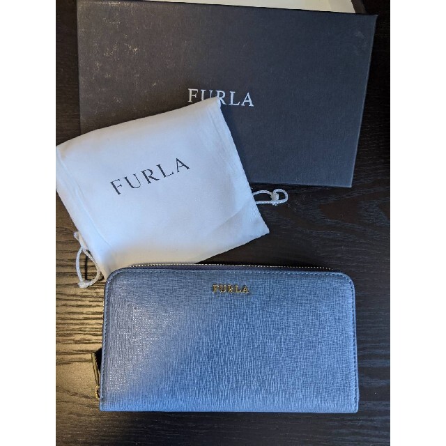 ☆新品未使用☆FURLA フルラ 長財布 ブルー（バビロン）外箱＆巾着つき