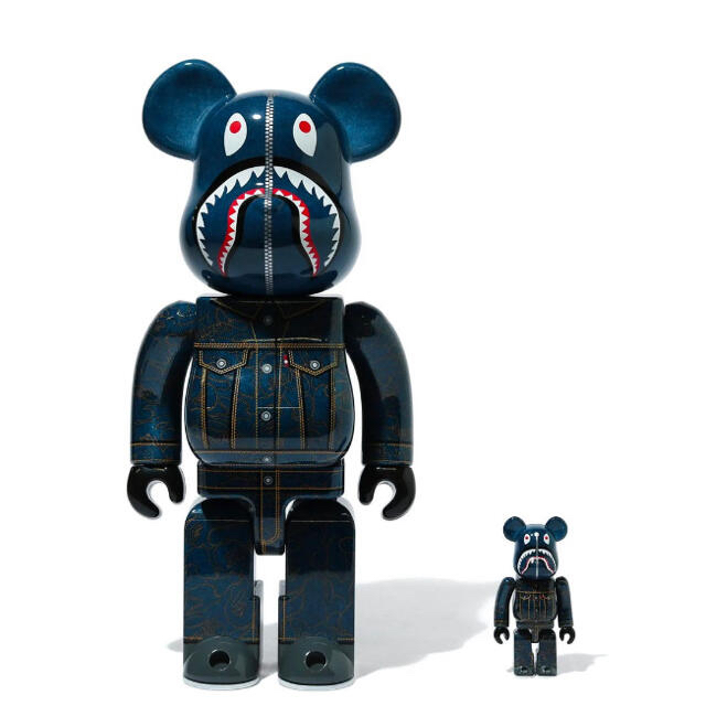 MEDICOM TOY(メディコムトイ)のBAPE X LEVI’S BE@RBRICK 100% & 400% エンタメ/ホビーのおもちゃ/ぬいぐるみ(キャラクターグッズ)の商品写真