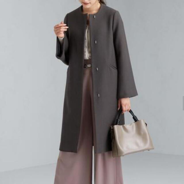 UNITED ARROWS green label relaxing - green label relaxing  CS メルトン ノーカラー コート