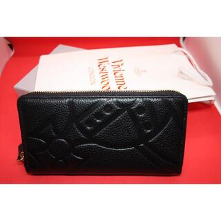 ヴィヴィアンウエストウッド(Vivienne Westwood)の★セール！Vivienne Westwood ロゴのプリントが印象的な黒財布(財布)