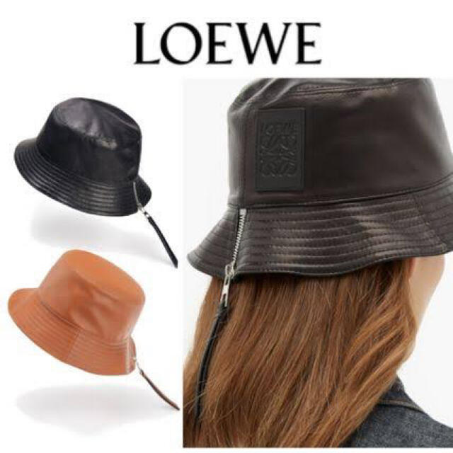 LOEWE(ロエベ)の未使用＜LOEWE＞フィッシャーマン レザーバケットハット レディースの帽子(ハット)の商品写真
