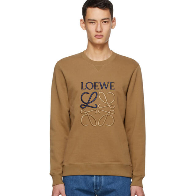 loewe コットン アナグラム エンブロイダリー スウェット クルーネック
