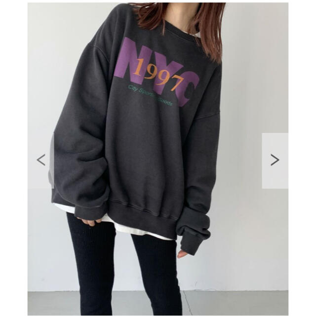 via j NYC1997裏起毛トレーナー(キャナルジーン) via j★裏毛ステッチトレーナー スウェット