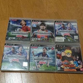 ウイイレ2009、2011、2012(2本)、2013、NARUTOの6本セット(家庭用ゲームソフト)