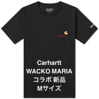 ワコマリア(WACKO MARIA)の新品未使用 WACKO MARIA Carhartt コラボ 半袖 Tシャツ 黒(Tシャツ/カットソー(半袖/袖なし))