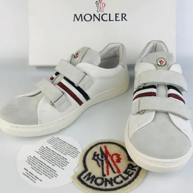 MONCLER(モンクレール)の極美品★モンクレール・レディース レザー切替 トリコロール スニーカー（35） レディースの靴/シューズ(スニーカー)の商品写真