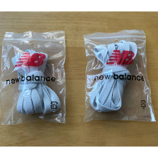 ニューバランス(New Balance)のニューバランス　靴紐　白　2つセット500円(シューズ)