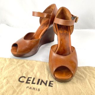 セリーヌ(celine)の専用【良品】セリーヌ オープントゥ セパレート ストラップ ウェッジソール(サンダル)