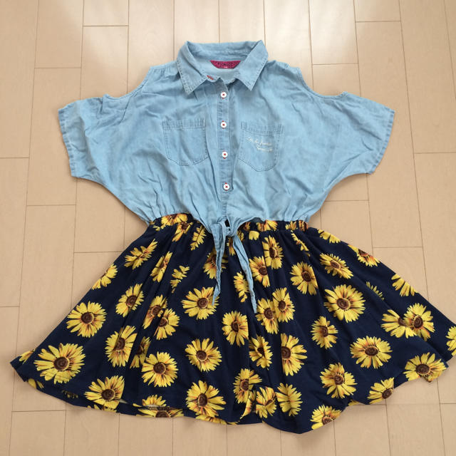 Fiorucci(フィオルッチ)の切り替えワンピース キッズ/ベビー/マタニティのキッズ服女の子用(90cm~)(その他)の商品写真