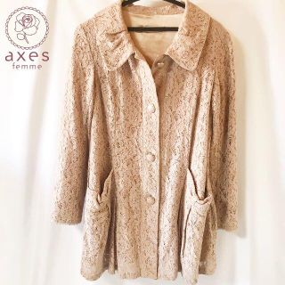 アクシーズファム(axes femme)の【axes Famme】アクシーズファム 総レース スプリングコート(スプリングコート)