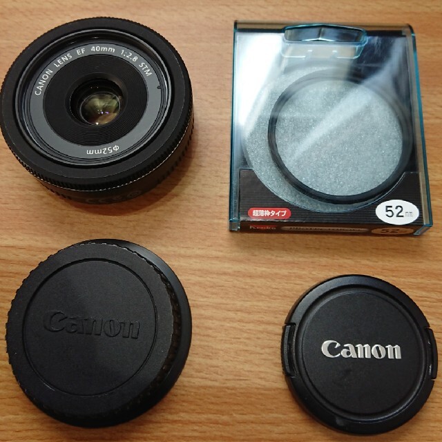 キャノン Canon EF 40mm f2.8 STM レンズ 保護フィルター付