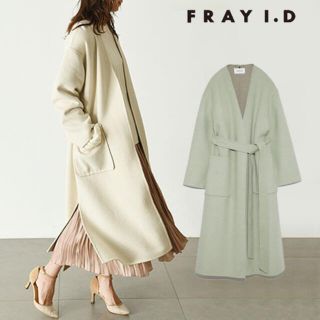 フレイアイディー(FRAY I.D)のFRAY I.D（フレイ アイディー） ノーカラーリバーコート0(ロングコート)