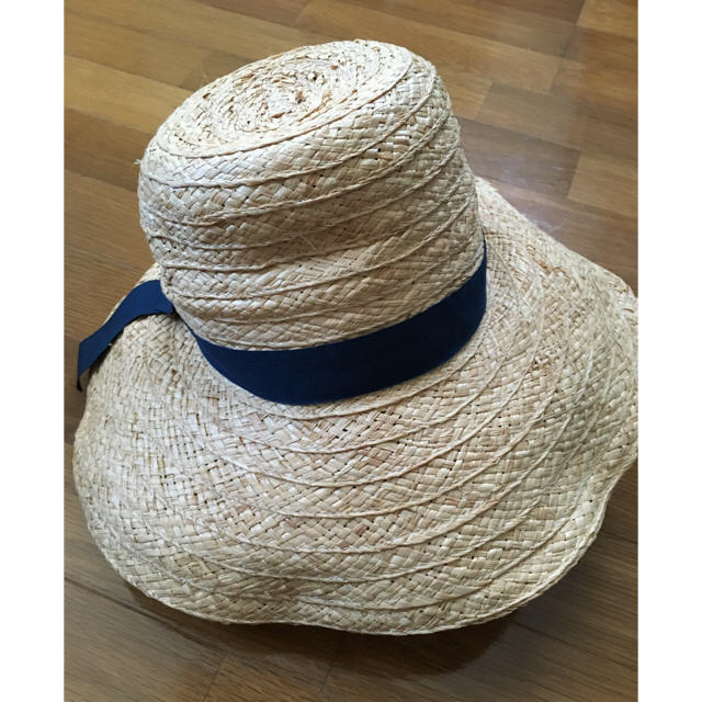 LD prime(エルディープライム)の幅広麦藁ぼうし レディースの帽子(麦わら帽子/ストローハット)の商品写真