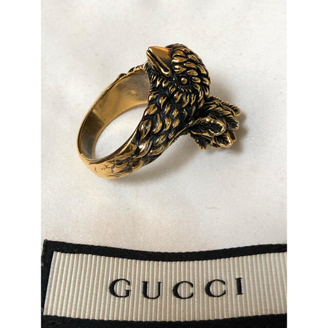 Gucci(グッチ)のGUCCI デザインリング　ゴールド【セール】 メンズのアクセサリー(リング(指輪))の商品写真