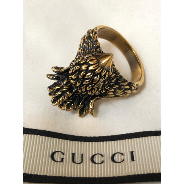 Gucci(グッチ)のGUCCI デザインリング　ゴールド【セール】 メンズのアクセサリー(リング(指輪))の商品写真