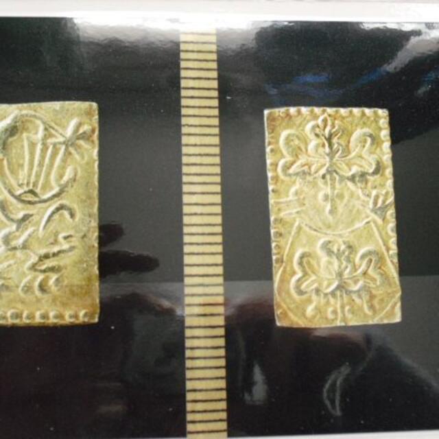 ☆江戸時代の金貨☆文政（真文）二分判金 組合鑑定書付