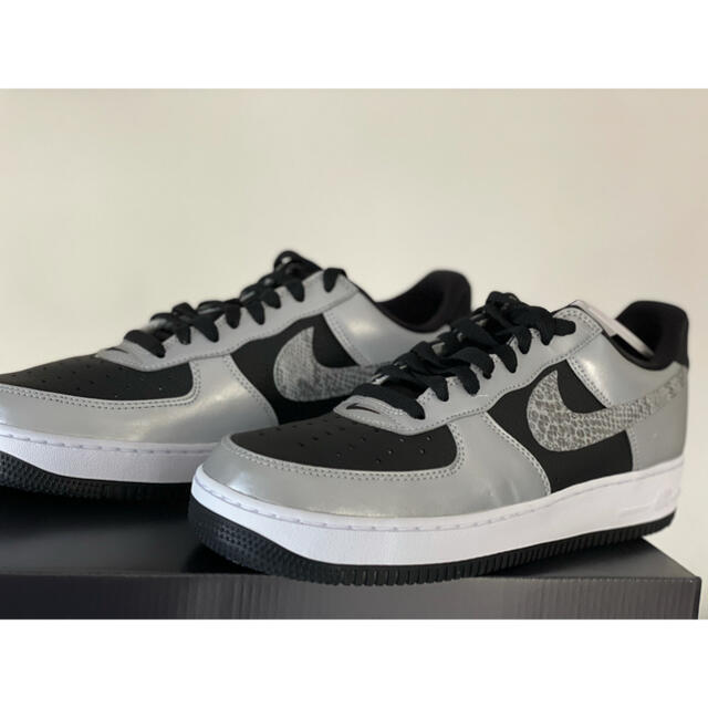 NIKE エアフォース1  黒蛇　silver snake