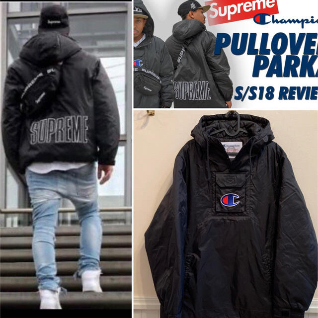 【美品】Supreme Champion 18ss Pullover Parka