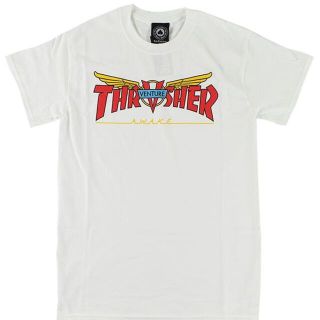 スラッシャー(THRASHER)のThrasher x Venture コラボTシャツ♪S ホワイト(Tシャツ/カットソー(半袖/袖なし))