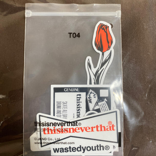 Supreme(シュプリーム)のthisisneverthat wasted youth Stickers  インテリア/住まい/日用品の文房具(シール)の商品写真
