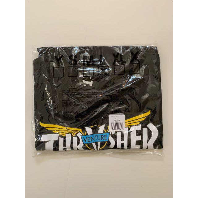 THRASHER(スラッシャー)のThrasher x Venture コラボTシャツ♪S ブラック メンズのトップス(Tシャツ/カットソー(半袖/袖なし))の商品写真